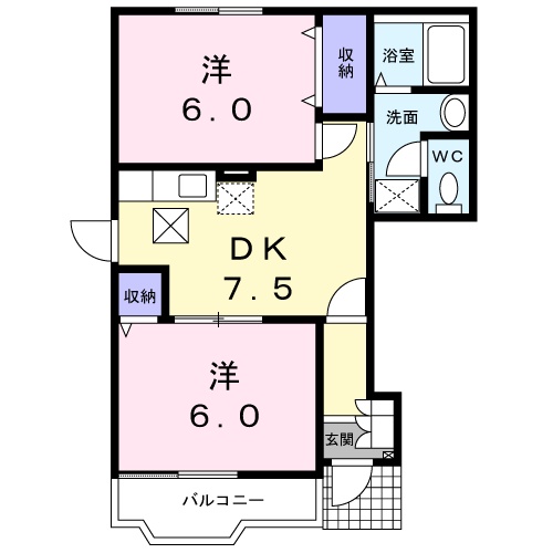 サンライズ倉持の間取り