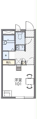 レオパレスクリーム館の間取り