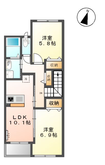 サニーアップヒルズ堂山の間取り