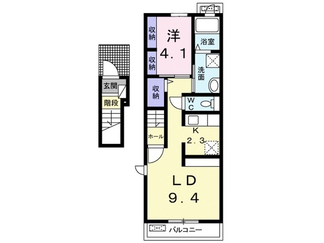 パルボナール Bの間取り