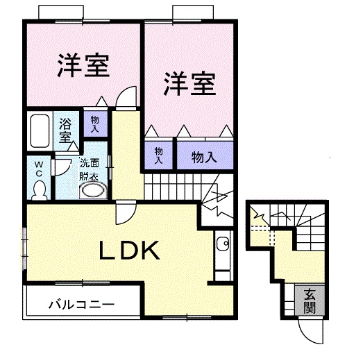 レジデンスさくら台Bの間取り