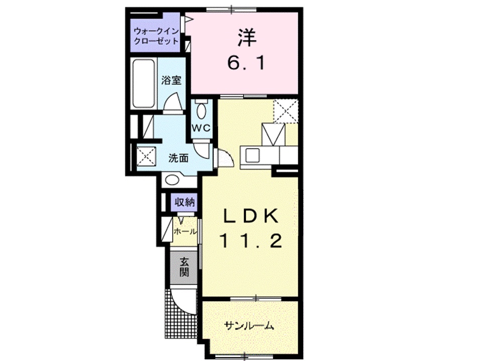 パーチェ Ⅱの間取り