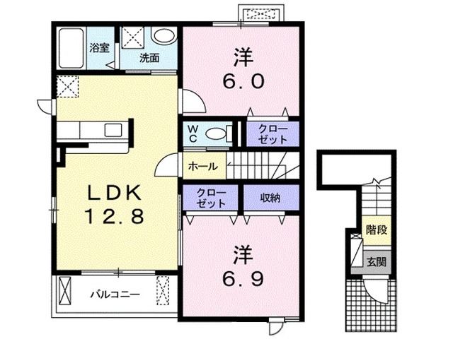 メゾン ドゥ シュシュBの間取り