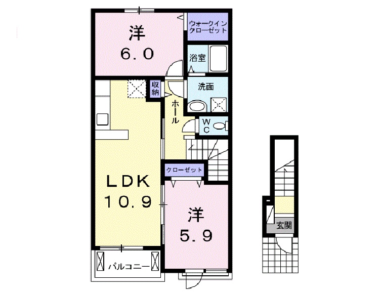 プレミアコート 小岩田の間取り
