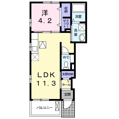 ＷｉＬＬ・01010号室の間取り