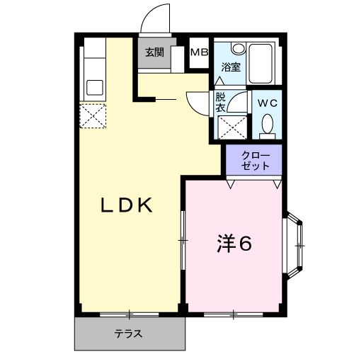 メゾンセントポーリアCの間取り