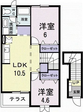 アルカディアBの間取り