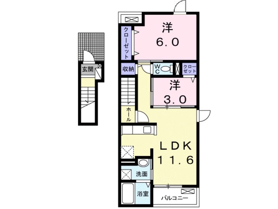 アンジュールの間取り