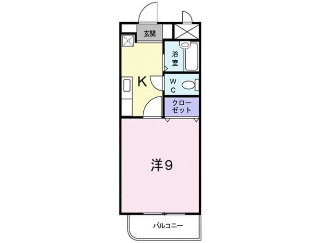 ラフィネ天久保Aの間取り