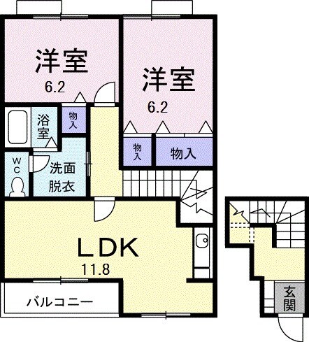エテルネルAの間取り