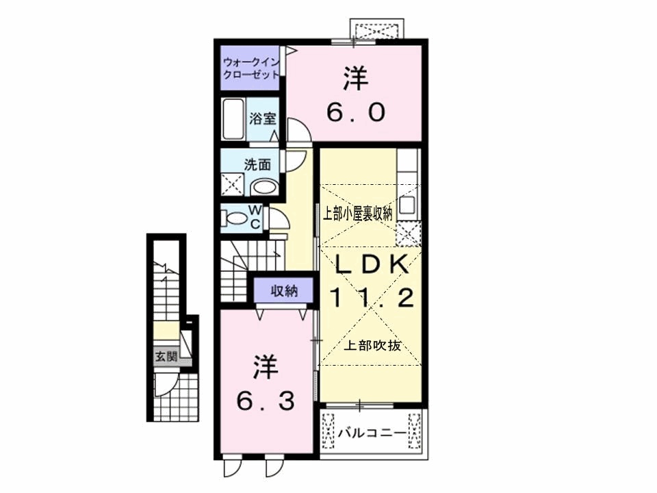 カーサ・セレーノAの間取り