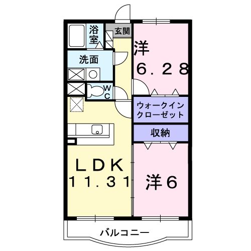 プロムナード ベルの間取り
