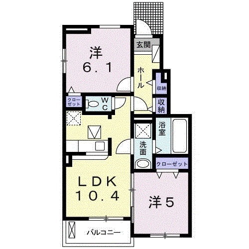 谷井田レジデンスの間取り