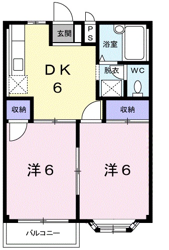 エルディム寿Ⅱの間取り