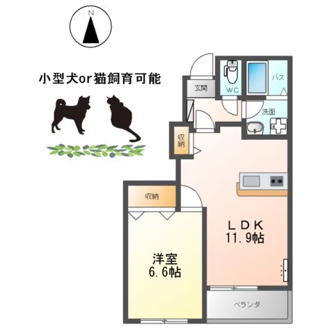 サンシャインハウスBの間取り