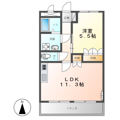ユートピアⅡの間取り
