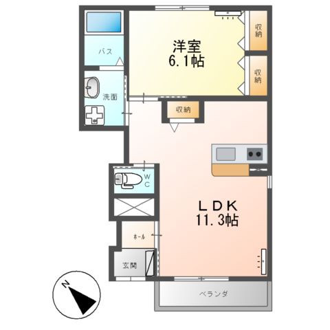 ヴューテラスの間取り