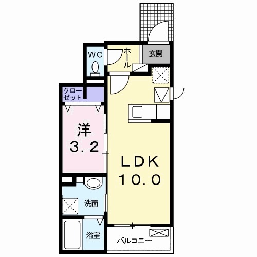 アグレアーブル Bの間取り