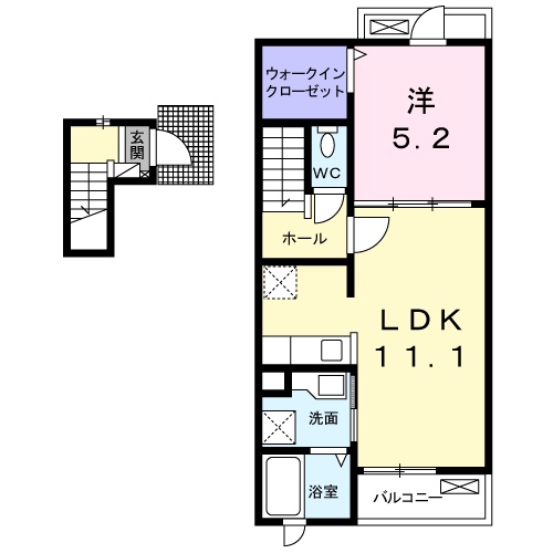 ベア フルーツ Cの間取り