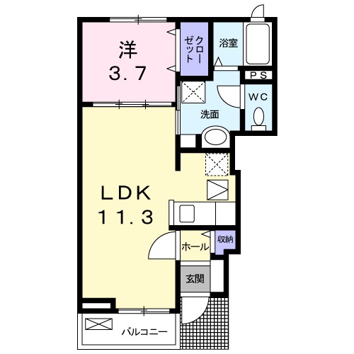 クレスト小野澤の間取り