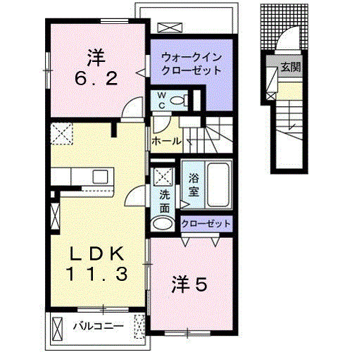 コート・ダジュール緑町 Ⅰの間取り