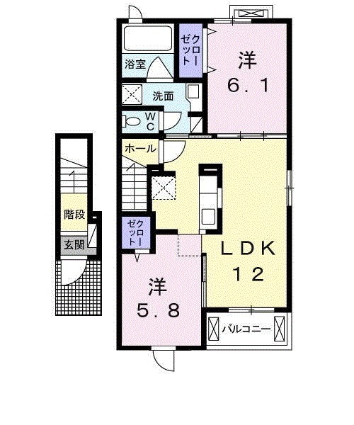 ボヌール ミーの間取り