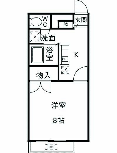 アムール Hの間取り