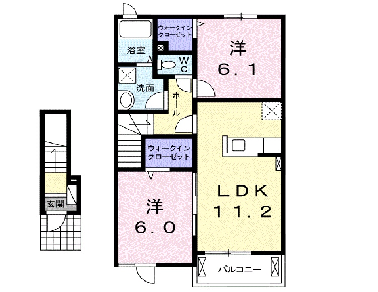 ラ・メゾン・リアンジュ Ⅱの間取り