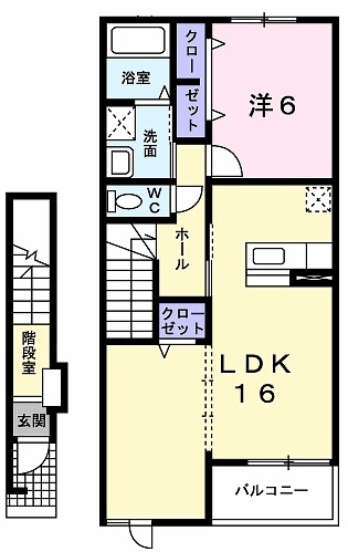 ルナフローラ・ウェストの間取り