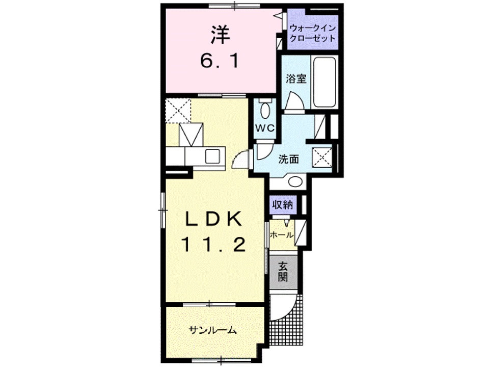 ペリドットAの間取り