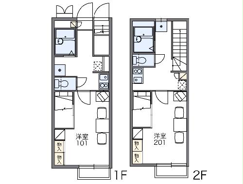 レオパレススカースデールの間取り