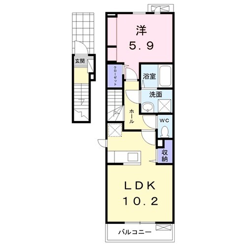 コーシンアール Aの間取り