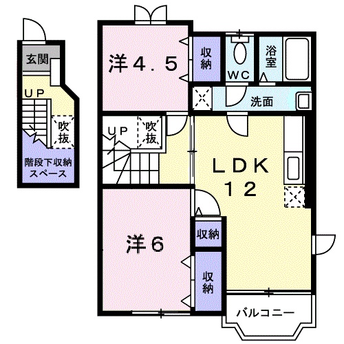 カームシーサイド Ⅱの間取り