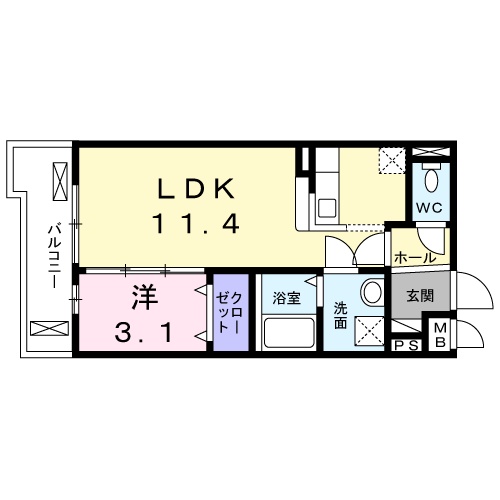 インテリオーラの間取り