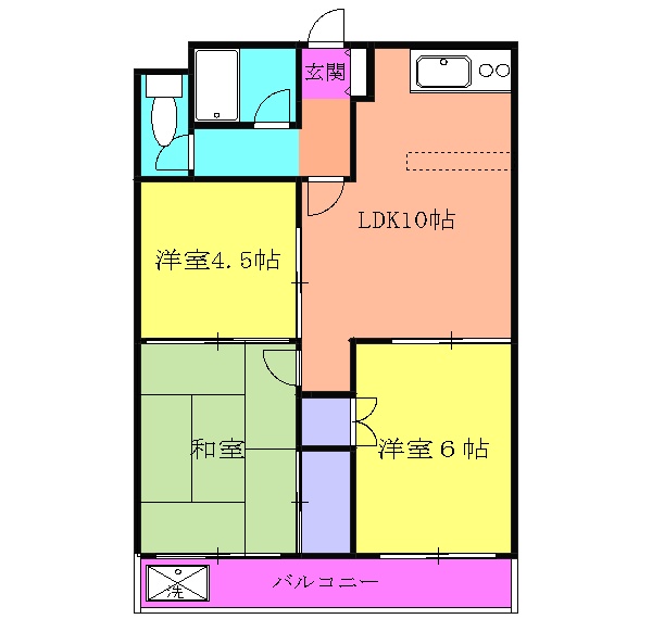 メゾン萩原の間取り