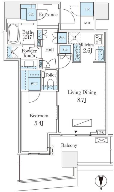 パークタワー晴海の間取り
