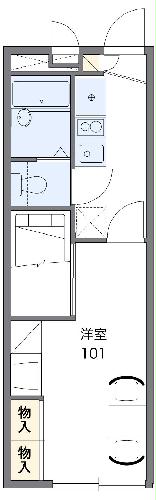 レオパレスメゾン ラフォーレの間取り