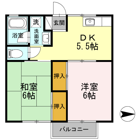 遠藤ハイツの間取り