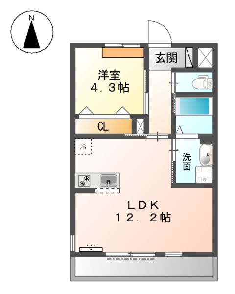 サンプレイスの間取り