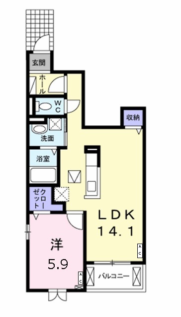 サンリット メゾンの間取り