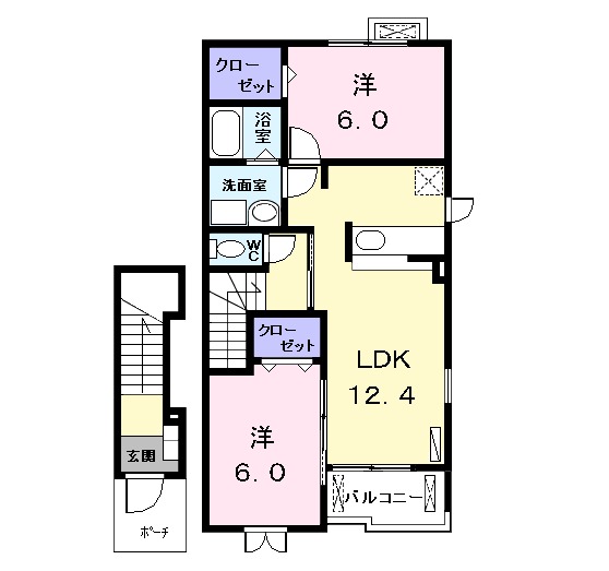 パラッツオHirotaの間取り
