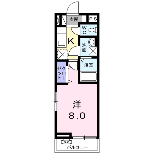 ジュネス 長岡京の間取り