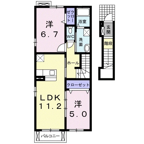 ミニヨン カフェの間取り