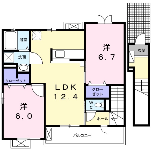 カーサフィオーレⅡの間取り