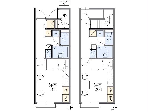 レオパレスベルタBの間取り