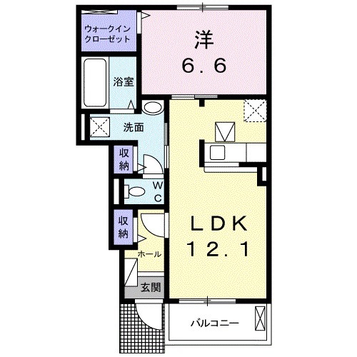 カルム・ソシアBの間取り