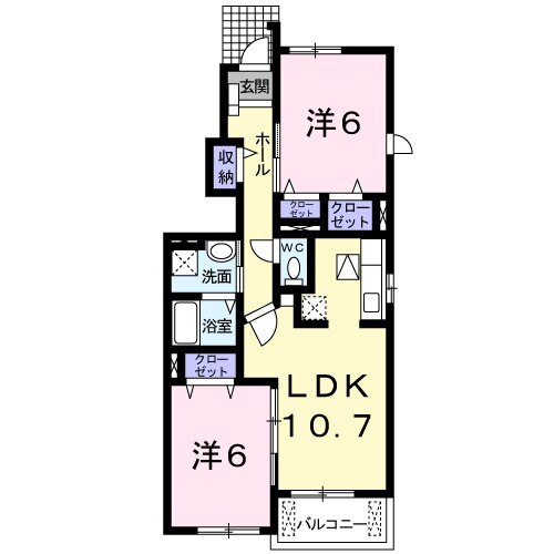ブルック 菅池の間取り