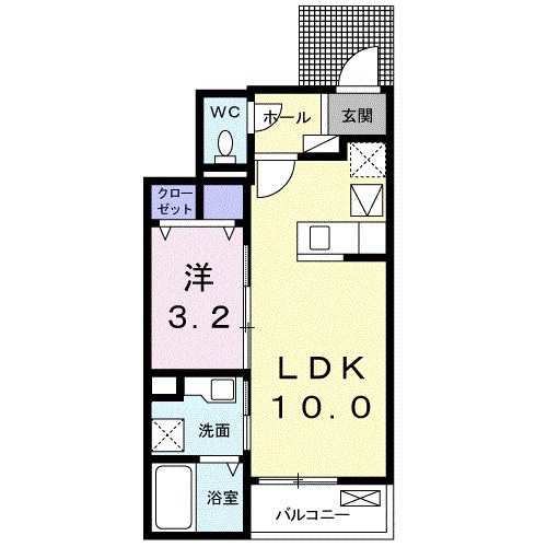 AYS.東赤石 Aの間取り