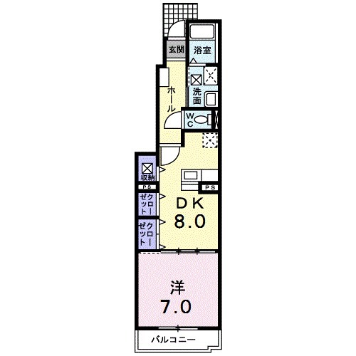 GLORY蘭の間取り