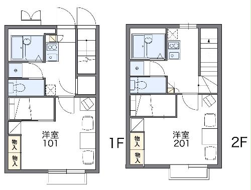 レオパレス巴江の間取り
